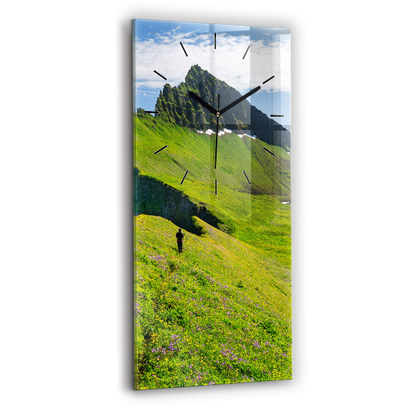 Vertical wall clock Hornstrandir Reserve Iceland