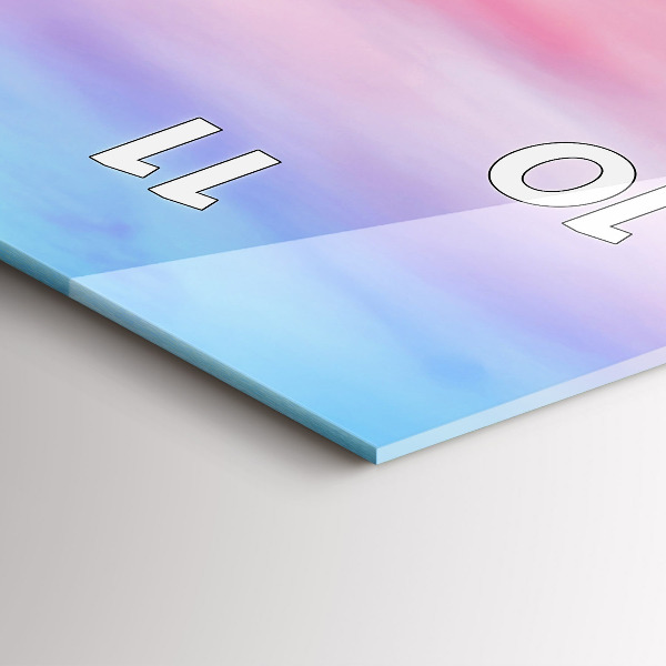 Vertical wall clock Mountain view Iceland