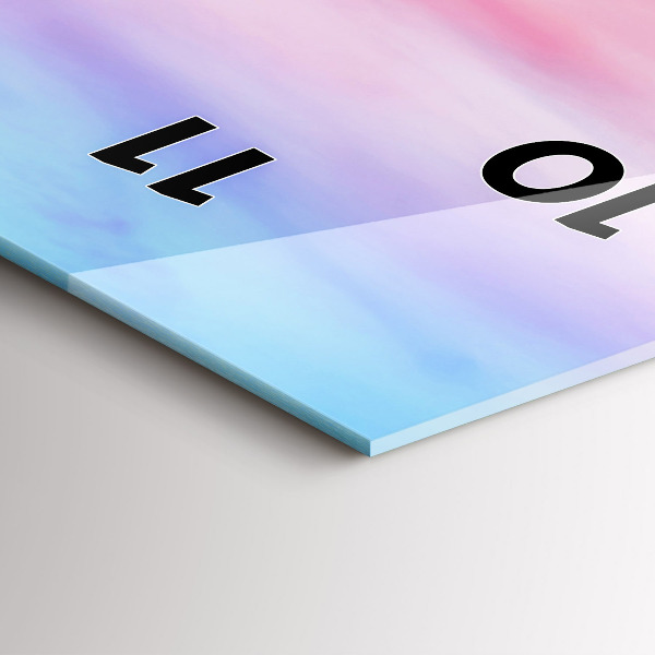 Vertical wall clock Mountain view Iceland