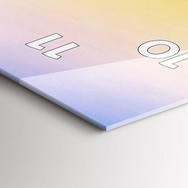 Vertical wall clock Iceberg and sunrise