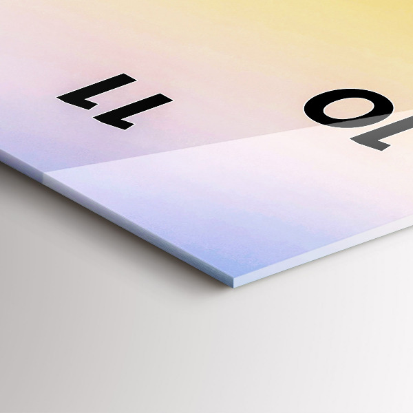 Vertical wall clock Iceberg and sunrise