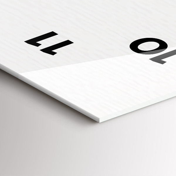 Vertical wall clock Cartoon town