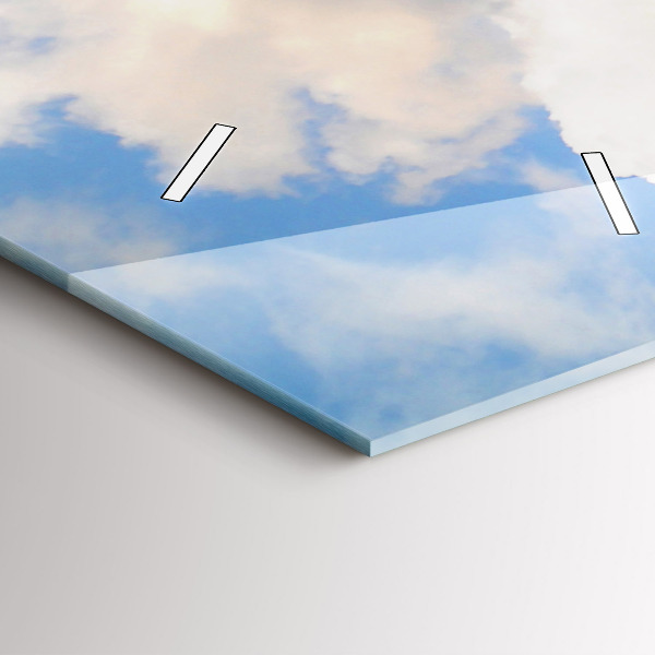 Vertical wall clock Ocean Coast