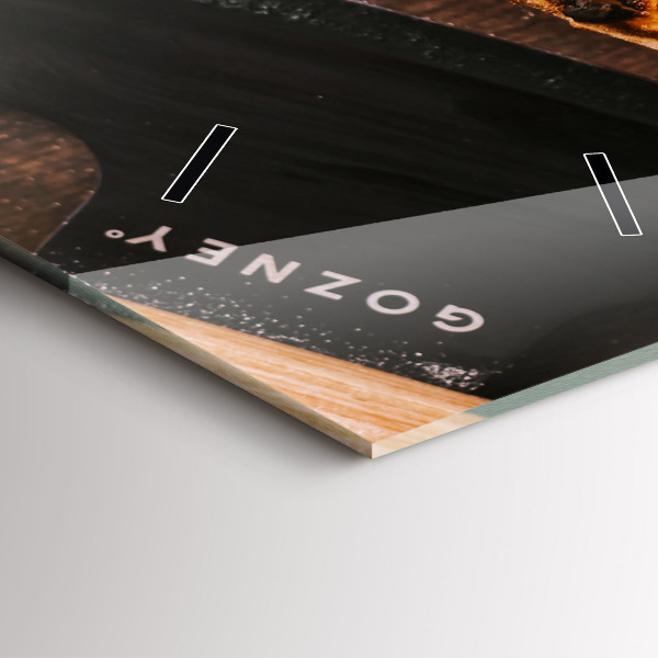 Vertical wall clock Italian pizza