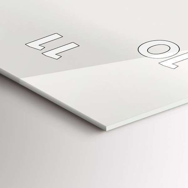 Vertical wall clock Forest Landscape