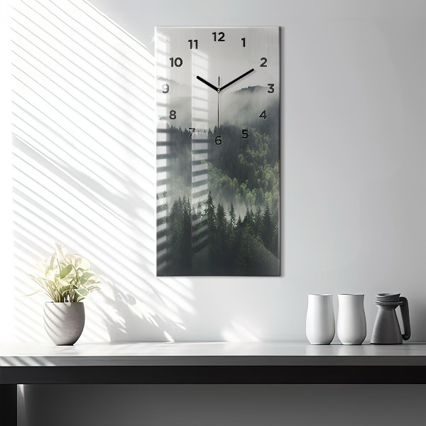 Vertical wall clock Forest Landscape