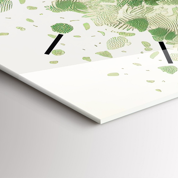 Vertical wall clock Big tree nature