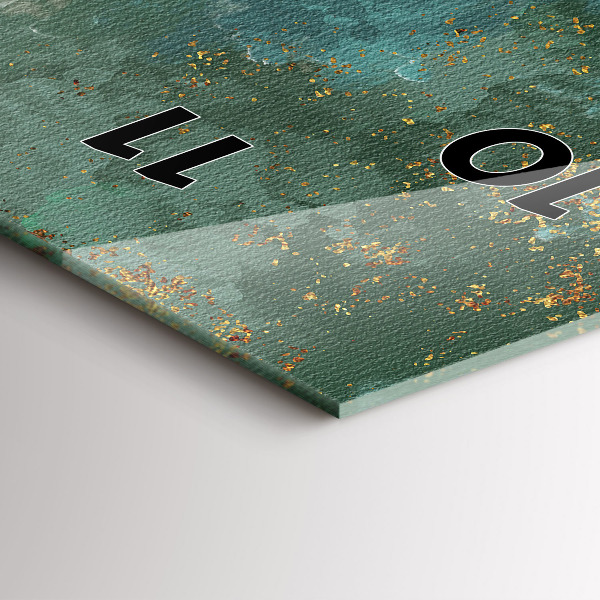 Vertical wall clock Decorative pattern