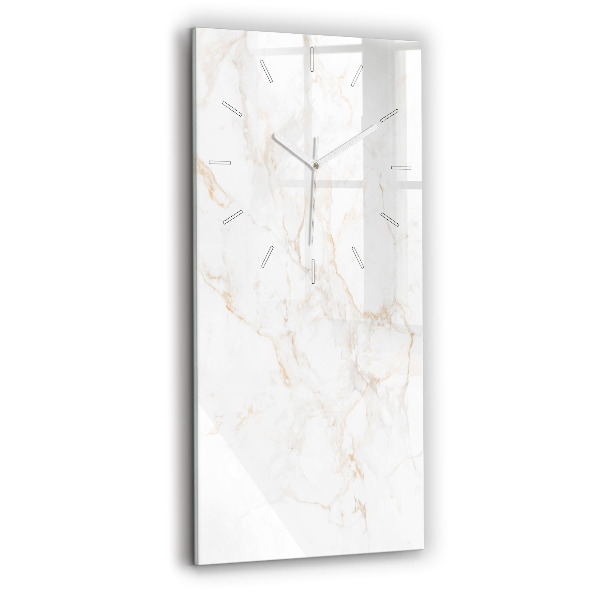 Vertical wall clock Elegant marble