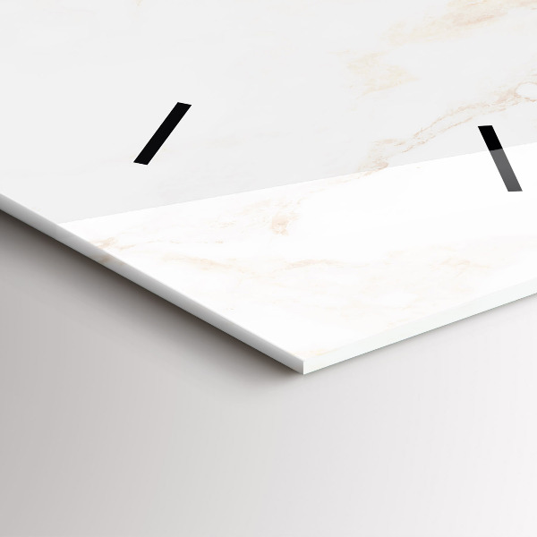 Vertical wall clock Elegant marble