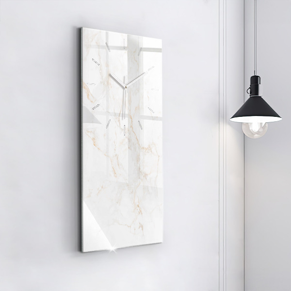 Vertical wall clock Elegant marble