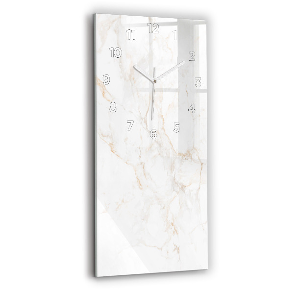 Vertical wall clock Elegant marble