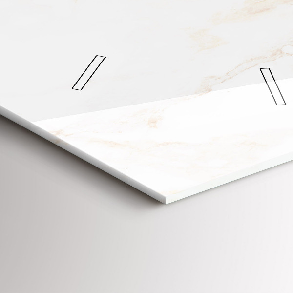 Vertical wall clock Elegant marble