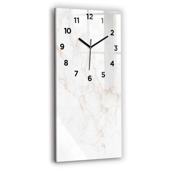 Vertical wall clock Elegant marble