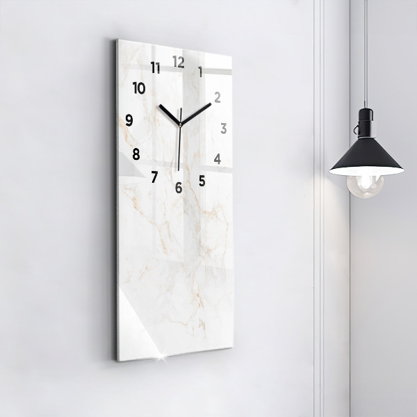 Vertical wall clock Elegant marble