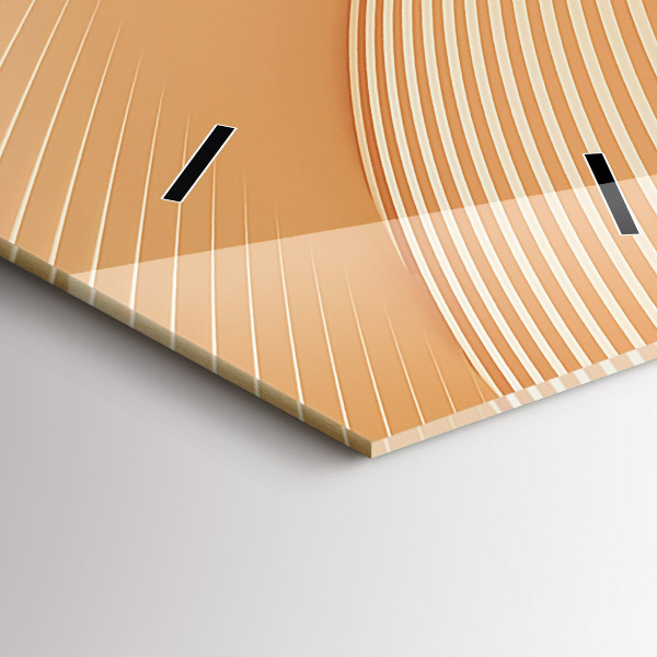 Vertical wall clock Abstract wave pattern