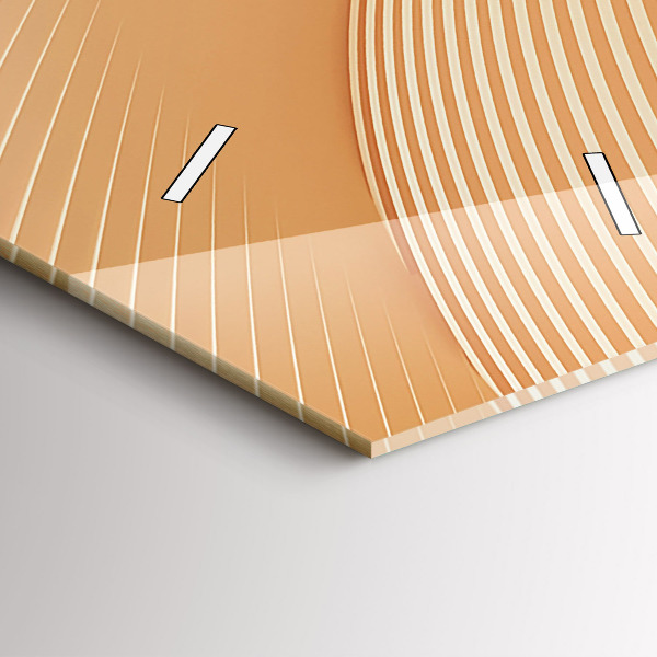 Vertical wall clock Abstract wave pattern