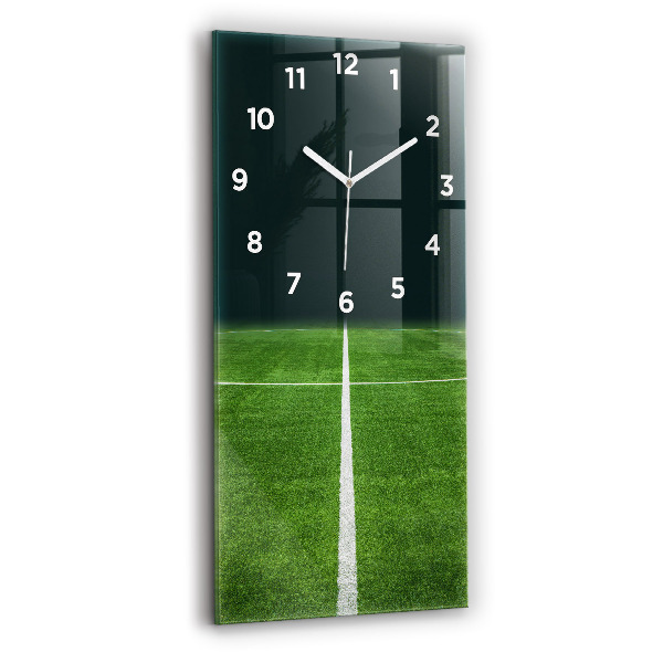 Vertical wall clock Football pitch