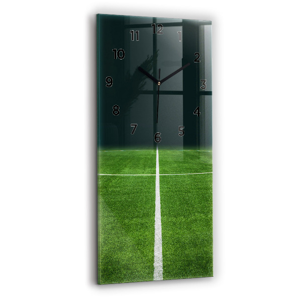 Vertical wall clock Football pitch
