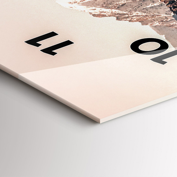 Vertical wall clock Whale water