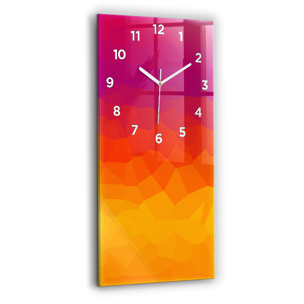 Vertical wall clock Colorful abstraction