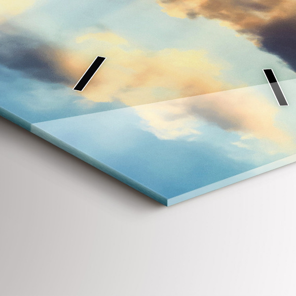 Vertical wall clock Sunset on the beach