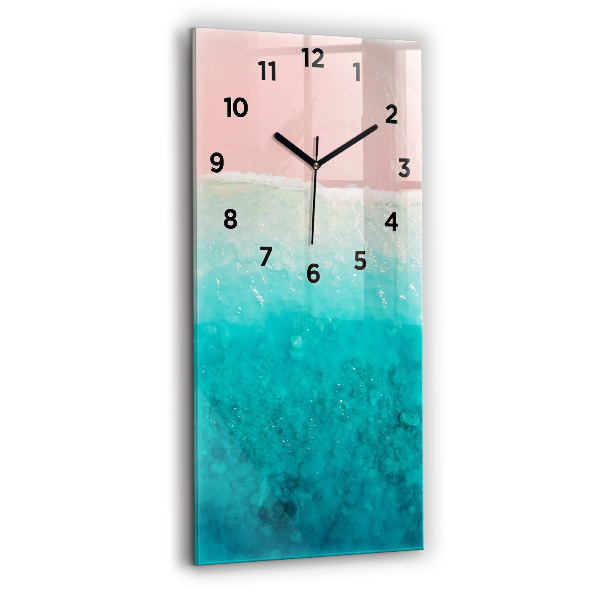 Vertical wall clock Beach sea sand