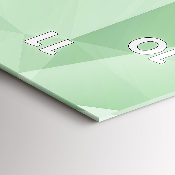 Vertical wall clock Triangles abstract