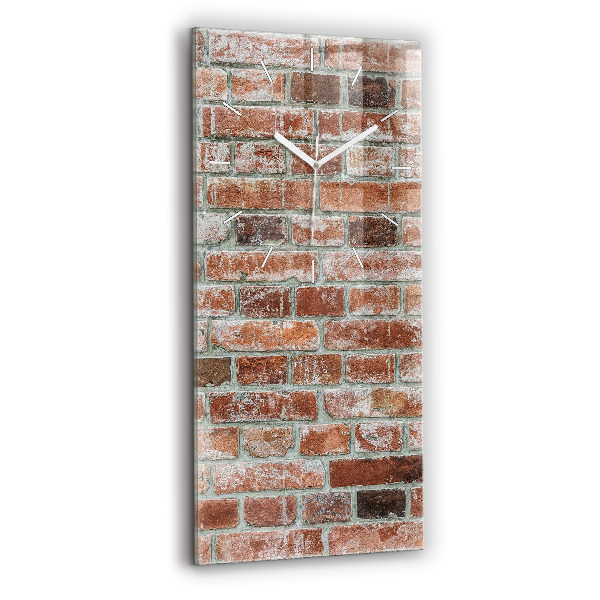 Vertical wall clock Brick wall