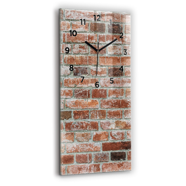 Vertical wall clock Brick wall