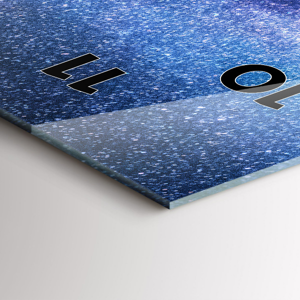 Vertical wall clock Milky Way and Mountains