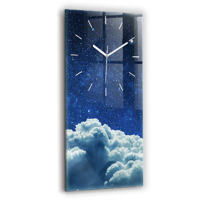 Vertical wall clock Night sky