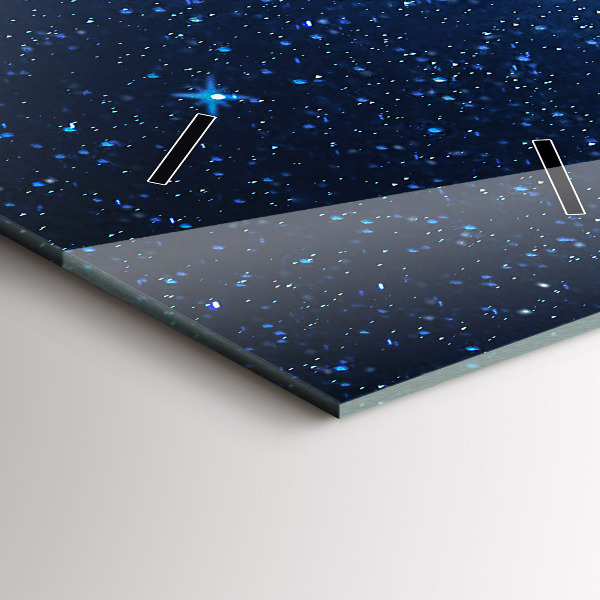 Vertical wall clock Night sky