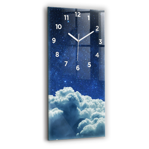 Vertical wall clock Night sky