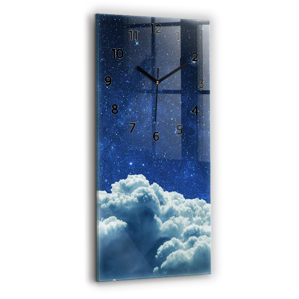 Vertical wall clock Night sky