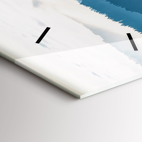 Vertical wall clock Mountain landscape