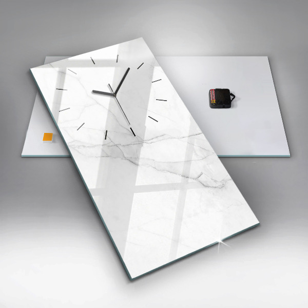 Vertical wall clock Decorative marble