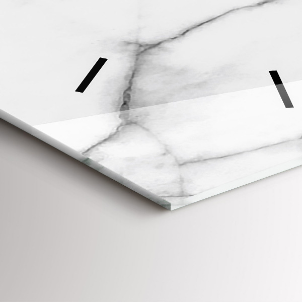 Vertical wall clock Decorative marble