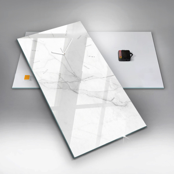 Vertical wall clock Decorative marble