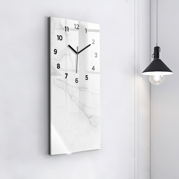 Vertical wall clock Decorative marble