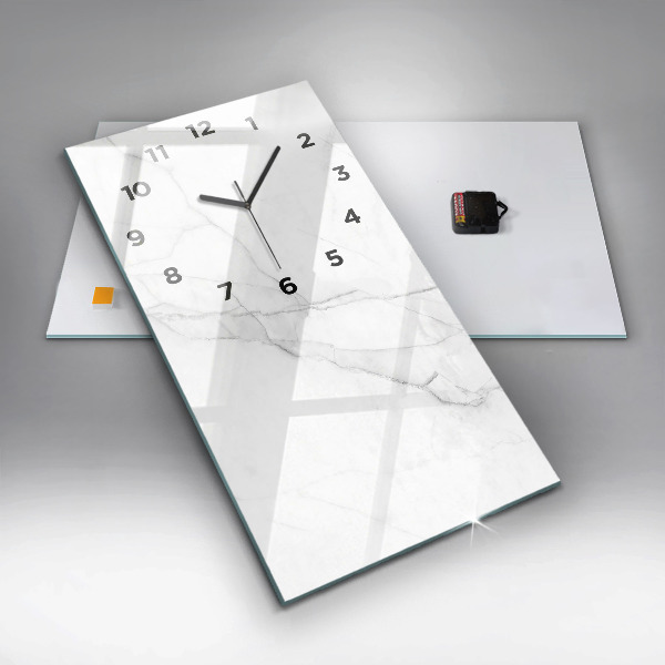 Vertical wall clock Decorative marble
