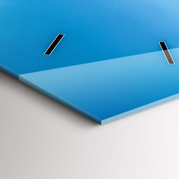 Vertical wall clock Tropical island