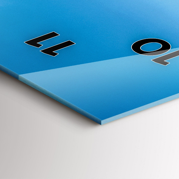 Vertical wall clock Tropical island