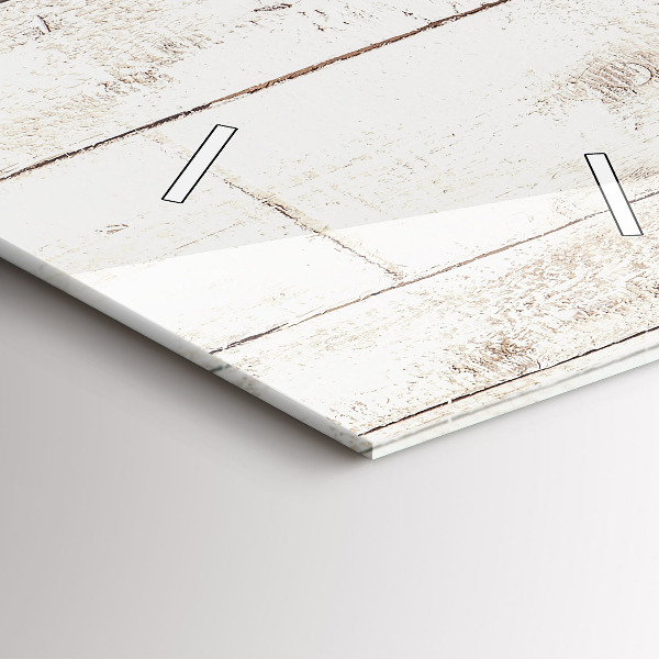 Vertical wall clock Light wood planks