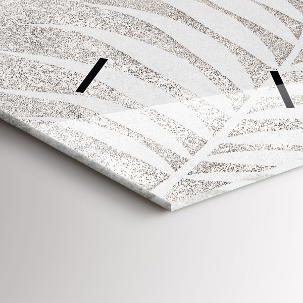 Vertical wall clock Palm leaf