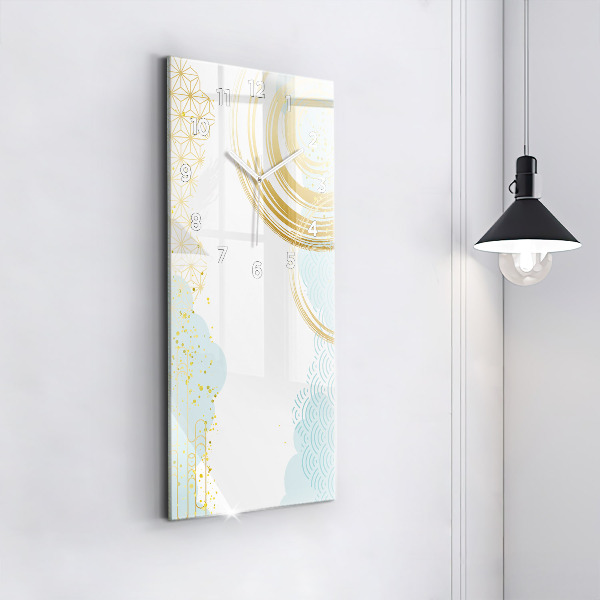 Vertical wall clock Decorative pattern