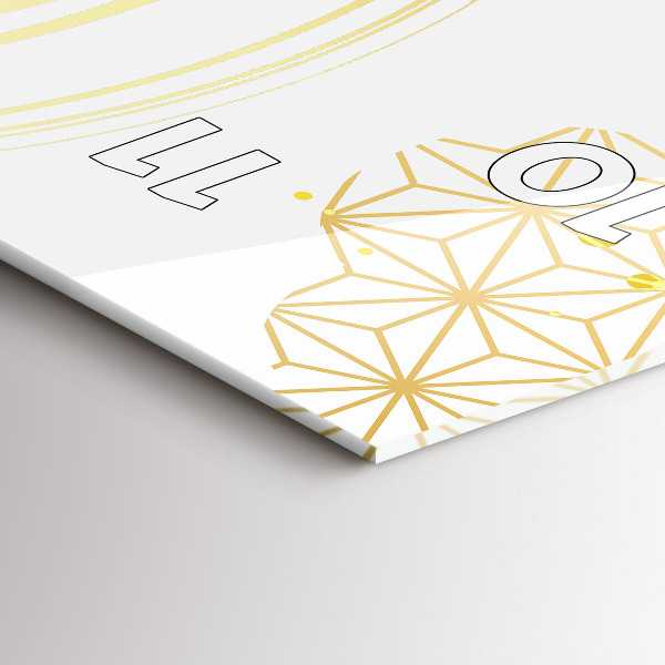 Vertical wall clock Decorative pattern