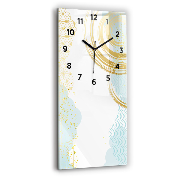 Vertical wall clock Decorative pattern
