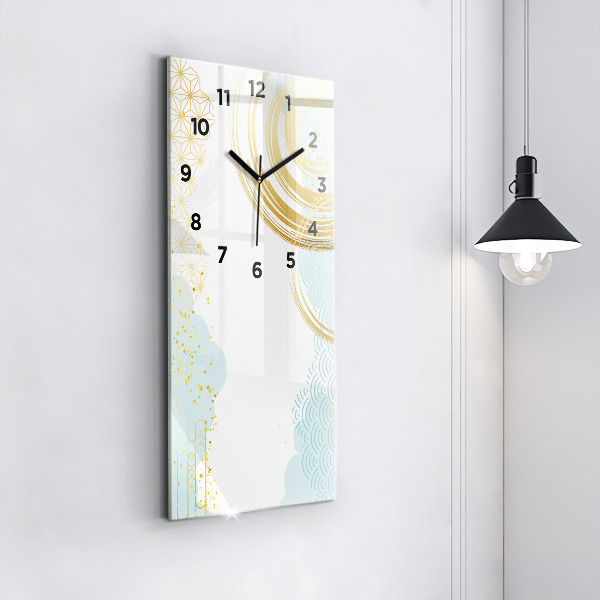 Vertical wall clock Decorative pattern