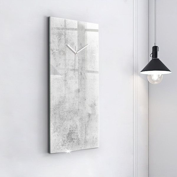 Vertical wall clock Concrete wall